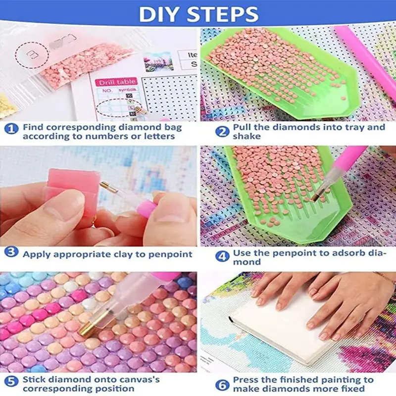 DIY Diamond Painting Colorful  - Embroidery Pattern のレビューと価格