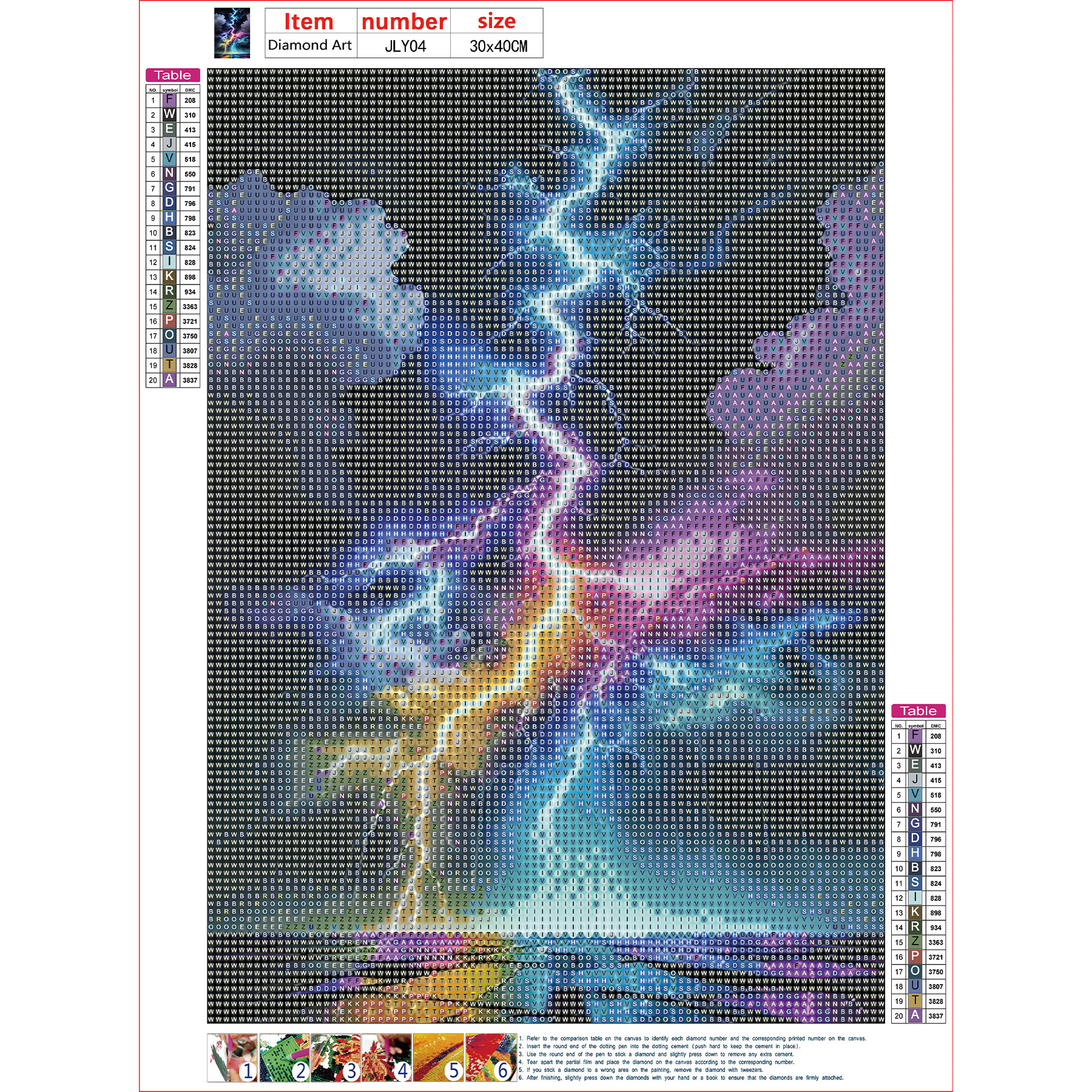 DIY Diamond Painting Colorful  - Embroidery Pattern のレビューと価格
