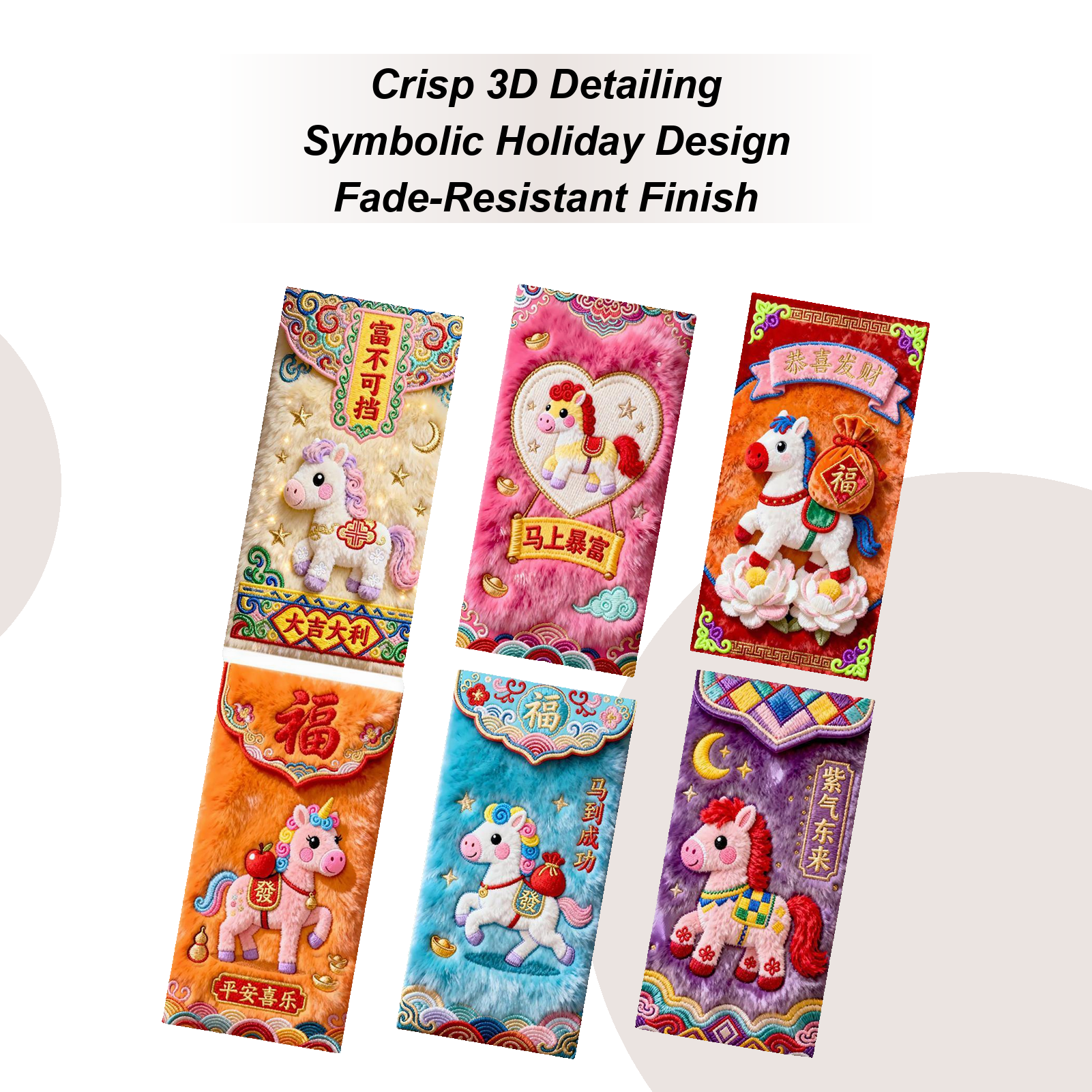 2026 Chinese Red Envelope 6pcs - Embroidery Red のレビューと価格