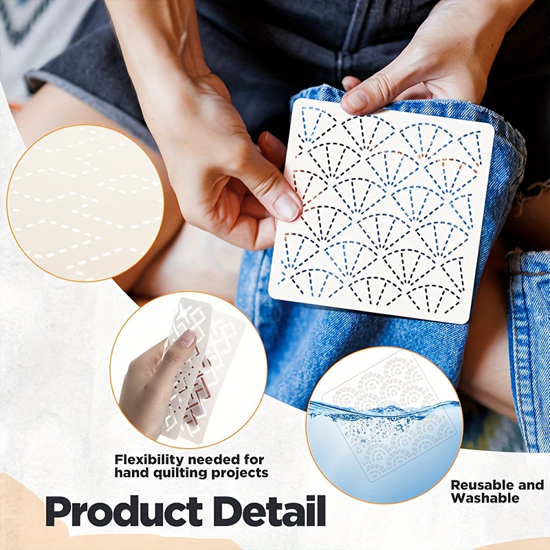 30Pcs Embroidery Templates DIY - Embroidery Diy のレビューと価格