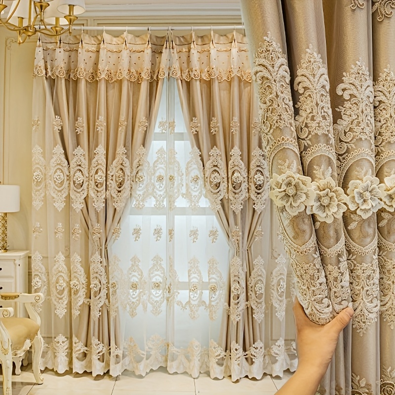 1pc Luxury Double-layer Europe - Embroidery Pattern のレビューと価格