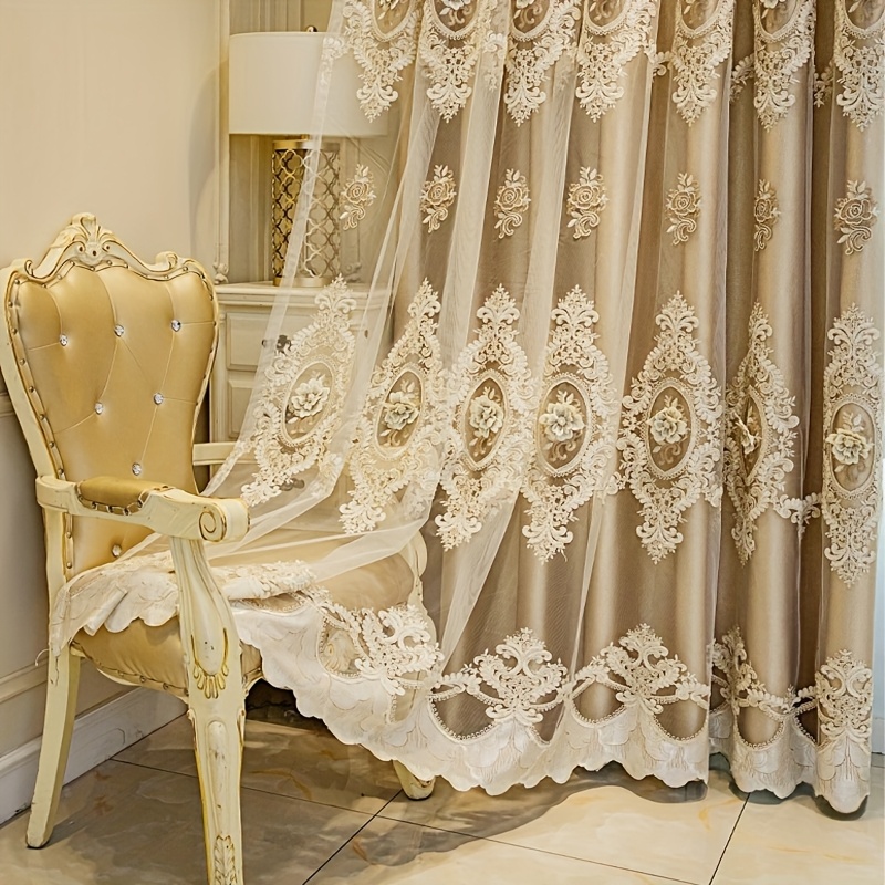 1pc Luxury Double-layer Europe - Embroidery Pattern のレビューと価格