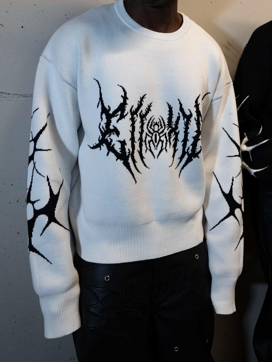 Women's Casual Punk Top Black  - Embroidery Fonts のレビューと価格