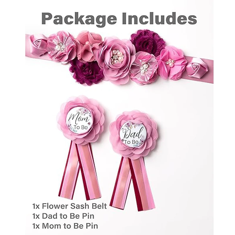 Flower Sash Set-Baby Shower Mo - Embroidery Kaftan のレビューと価格