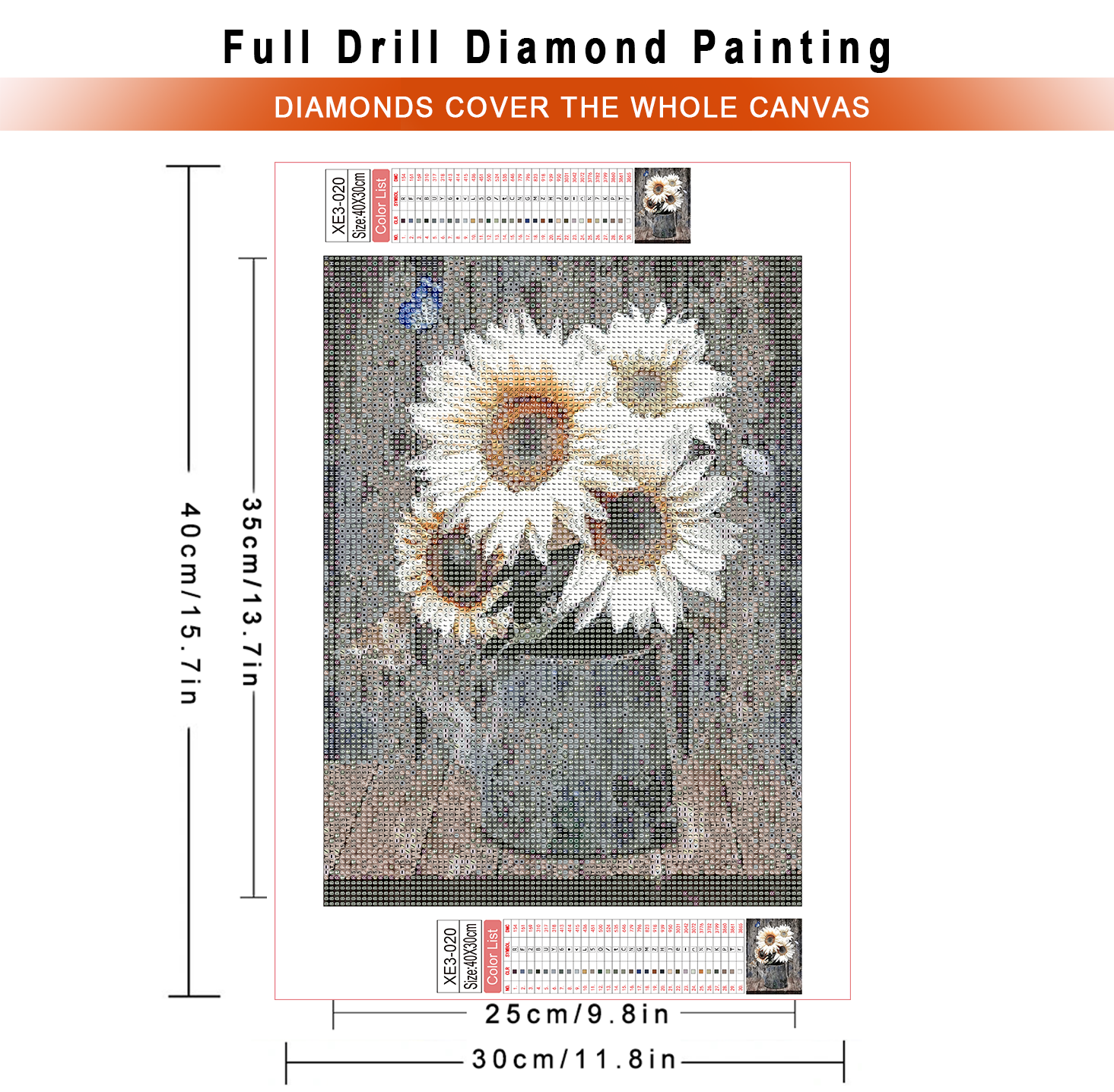 1pc frameless  Diamond Paintin - Embroidery Roses のレビューと価格
