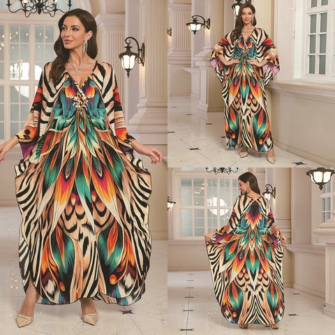 New 2025 Women's Cotton Beach  - Embroidery Kaftan のレビューと価格