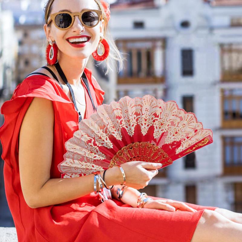 Spanish Style Fan Wedding Silk - Embroidery Daisy のレビューと価格