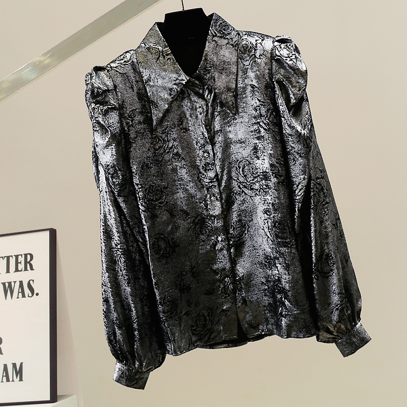 Glossy Long Sleeve Shirt Matte - Embroidery Unique Design のレビューと価格