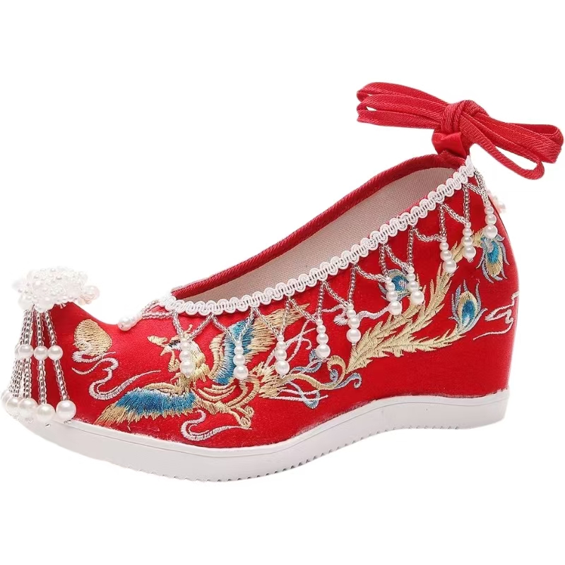 Women New Red Embroidered Wedd - Embroidery Red のレビューと価格
