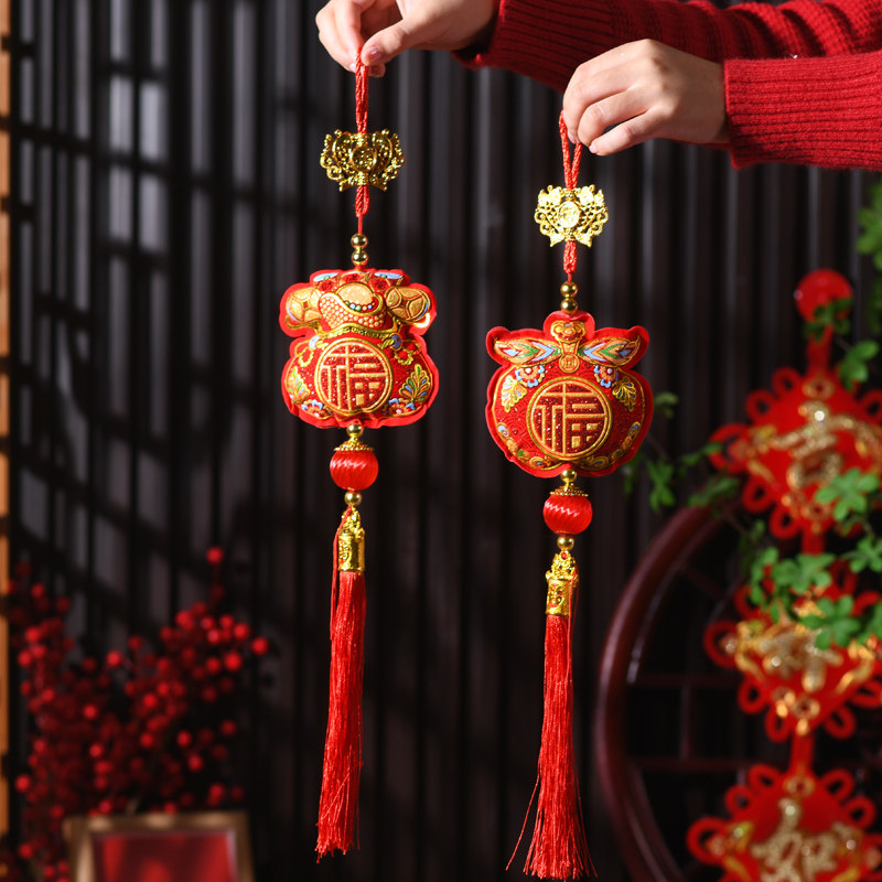 New Year Decoration Red Fortun - Embroidery Red のレビューと価格