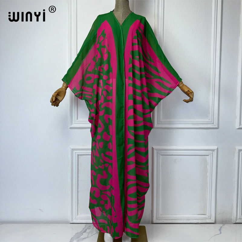 WINYI Africa Bohemia print Kim - Embroidery Kaftan のレビューと価格
