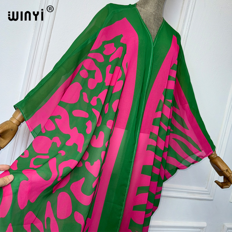 WINYI Africa Bohemia print Kim - Embroidery Kaftan のレビューと価格