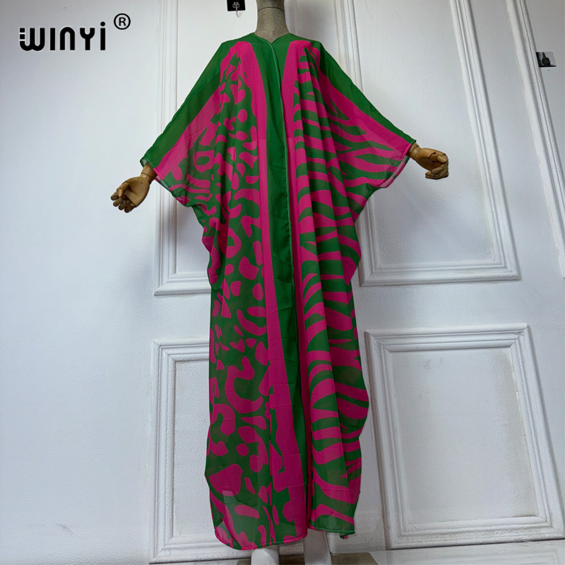 WINYI Africa Bohemia print Kim - Embroidery Kaftan のレビューと価格
