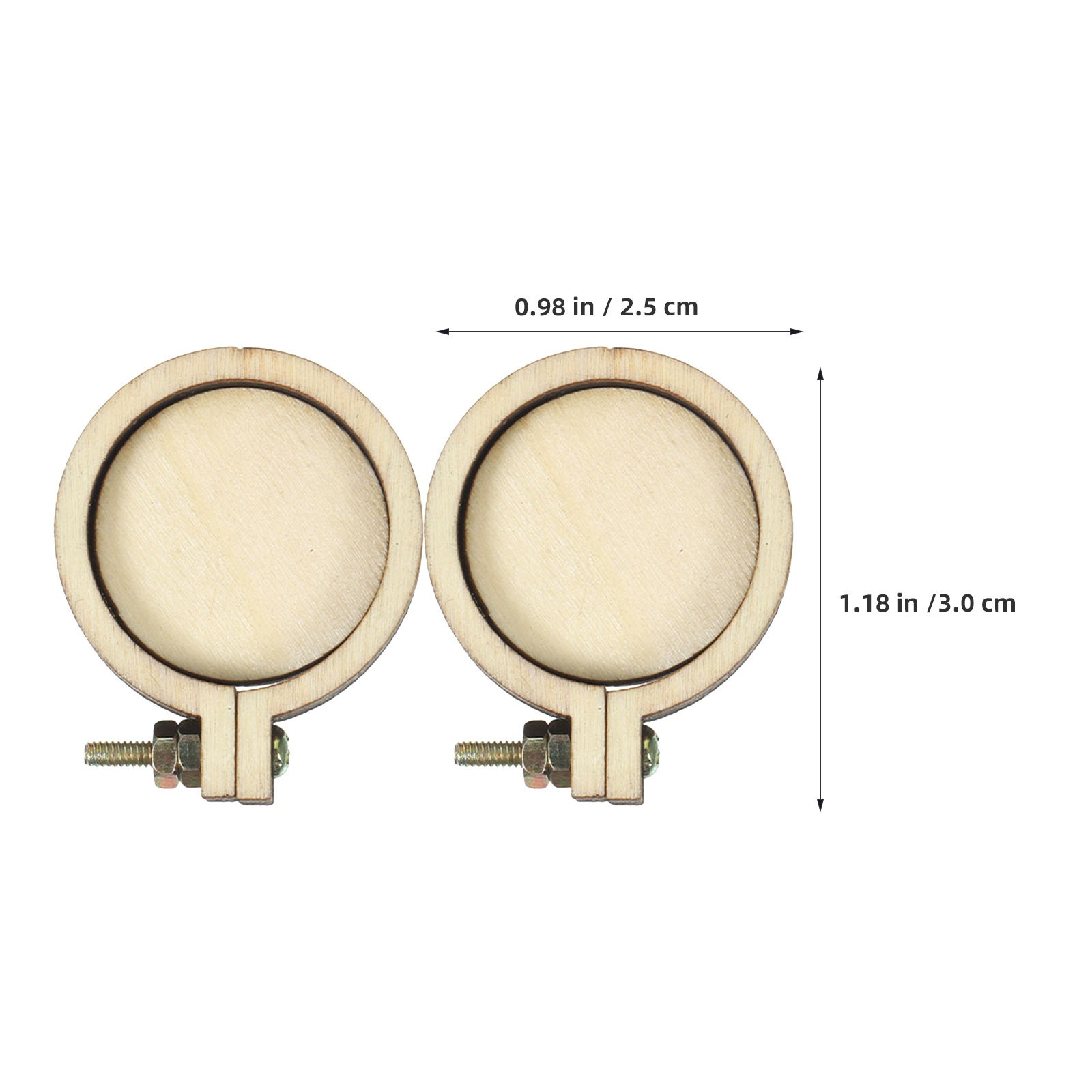 18Pcs Mini Wood Embroidery Hoo - Embroidery Diy のレビューと価格