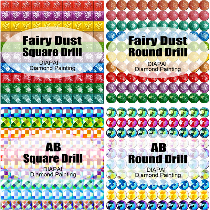 DIAPAI Fairy Dust AB Full Diam - Embroidery Daisy のレビューと価格