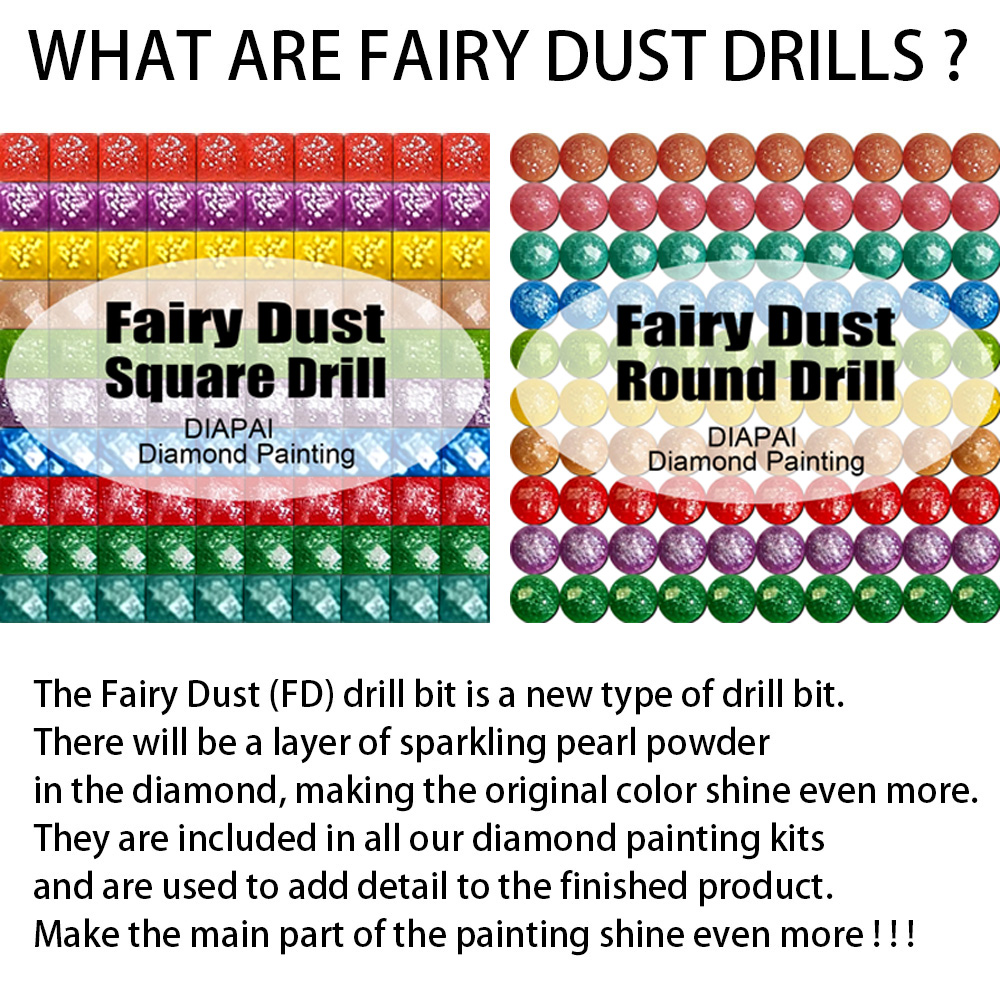 DIAPAI Fairy Dust AB Full Diam - Embroidery Daisy のレビューと価格