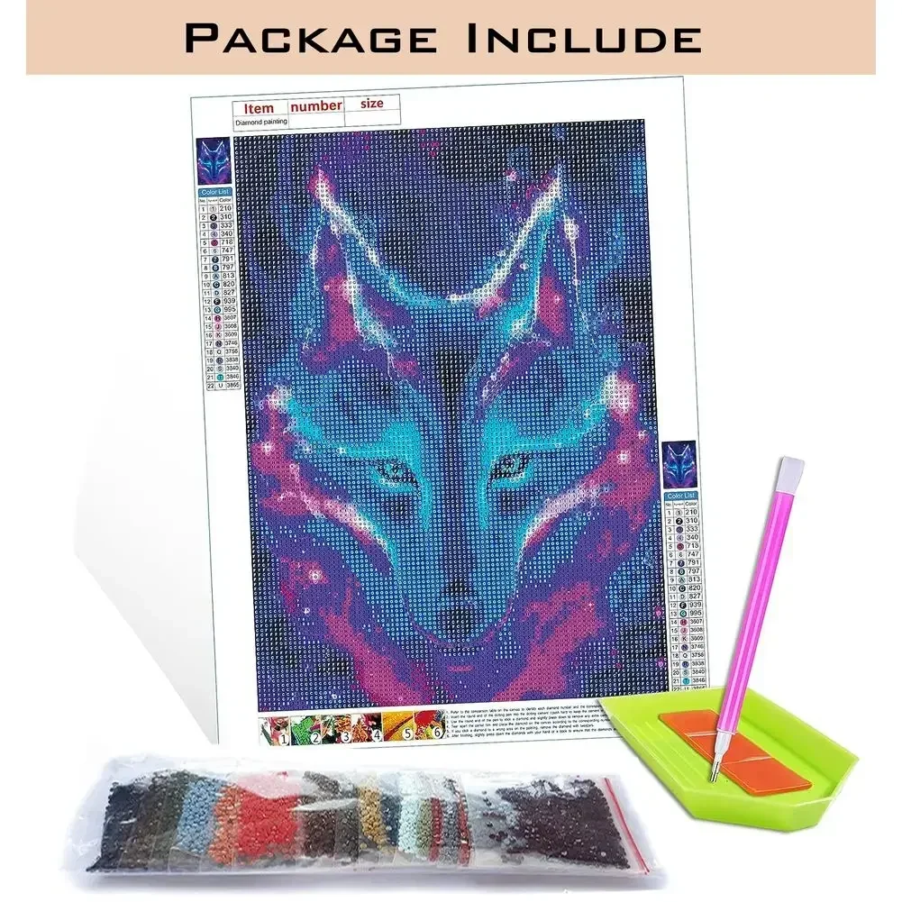 1pc frameless Cross Stitch Dia - Embroidery Pattern のレビューと価格