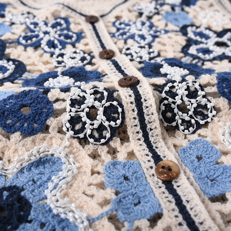 Daisy Crochet Vest for Women S - Embroidery Daisy のレビューと価格