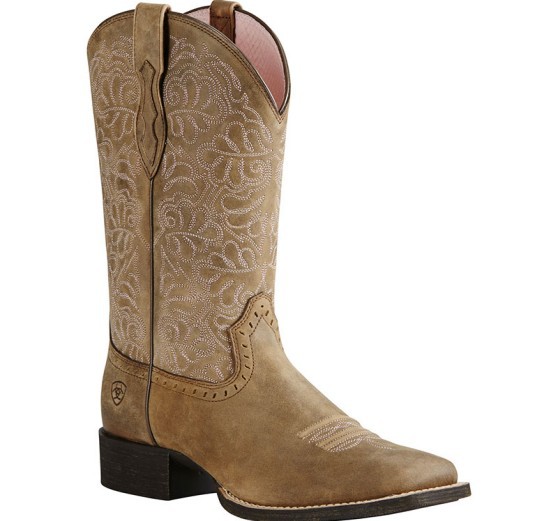 Men's Brown Leather Cowboy Boo - Embroidery Design のレビューと価格