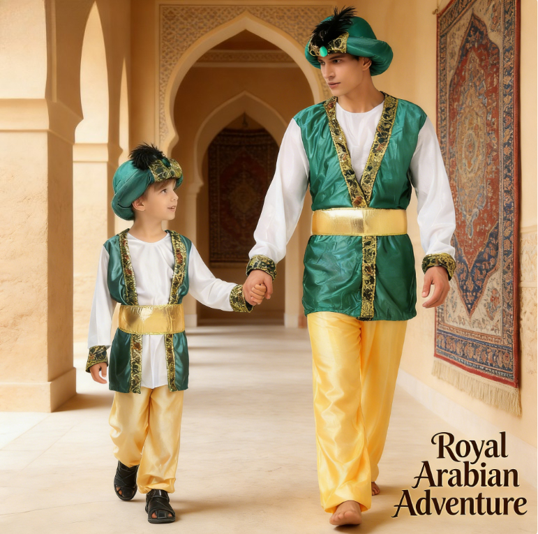 Kids Adults Arabic Prince Cosp - Embroidery Dress のレビューと価格