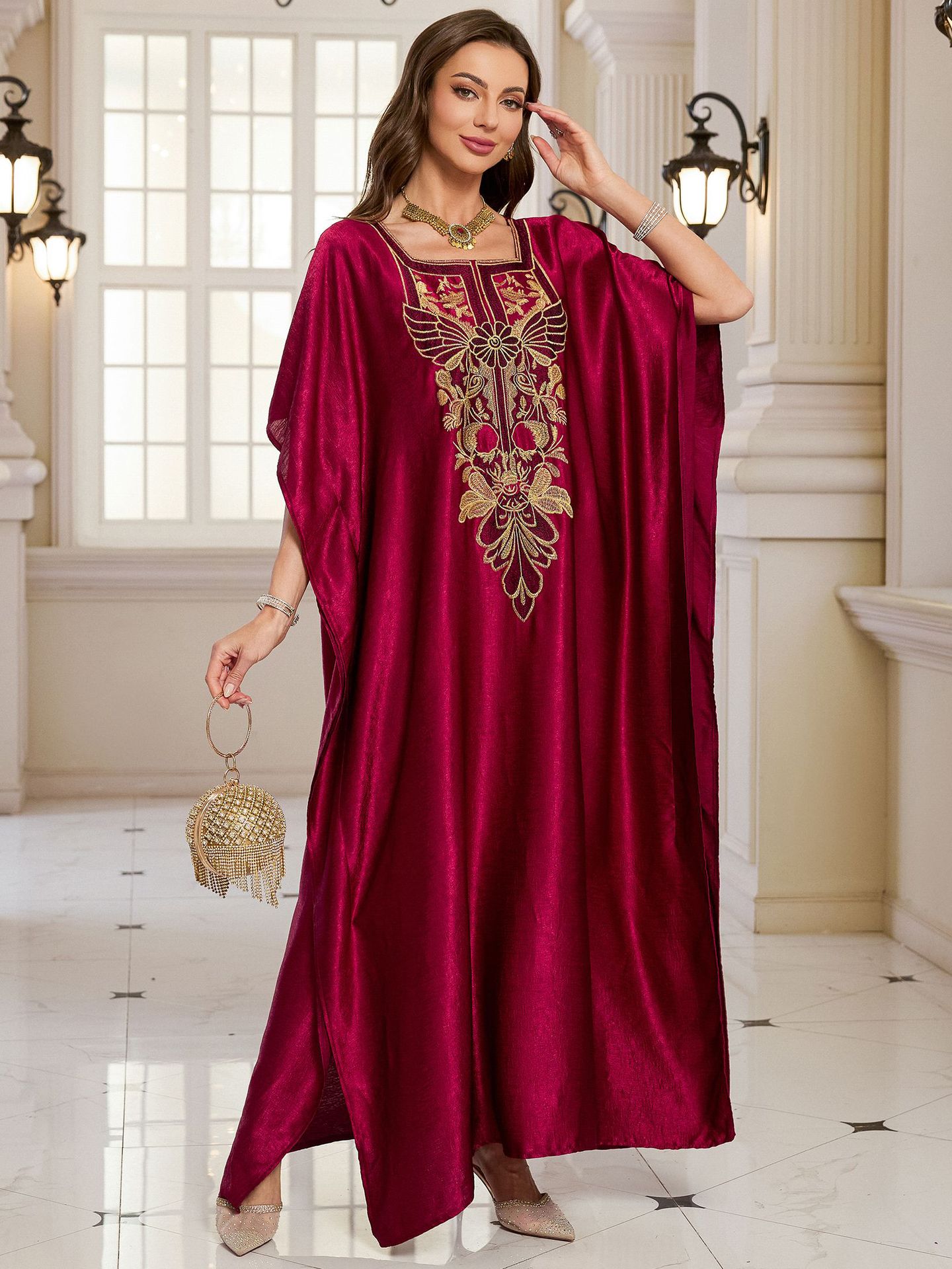 Beach Kaftans for Women Shinin - Embroidery Kaftan のレビューと価格