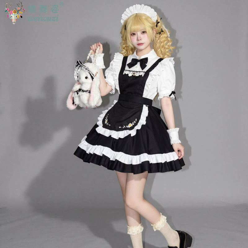 Japan Anime Cute Lolita Dress  - Embroidery Daisy のレビューと価格