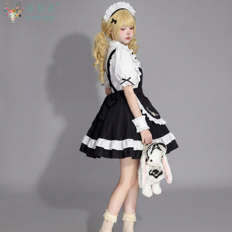 Japan Anime Cute Lolita Dress  - Embroidery Daisy のレビューと価格