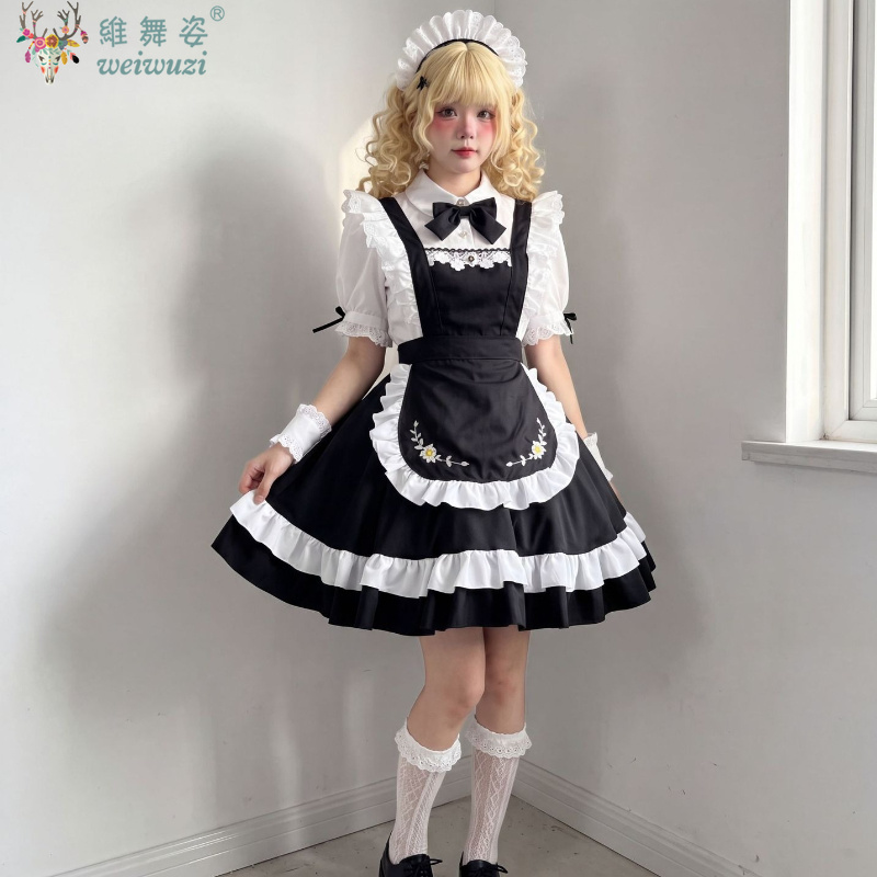 Japan Anime Cute Lolita Dress  - Embroidery Daisy のレビューと価格