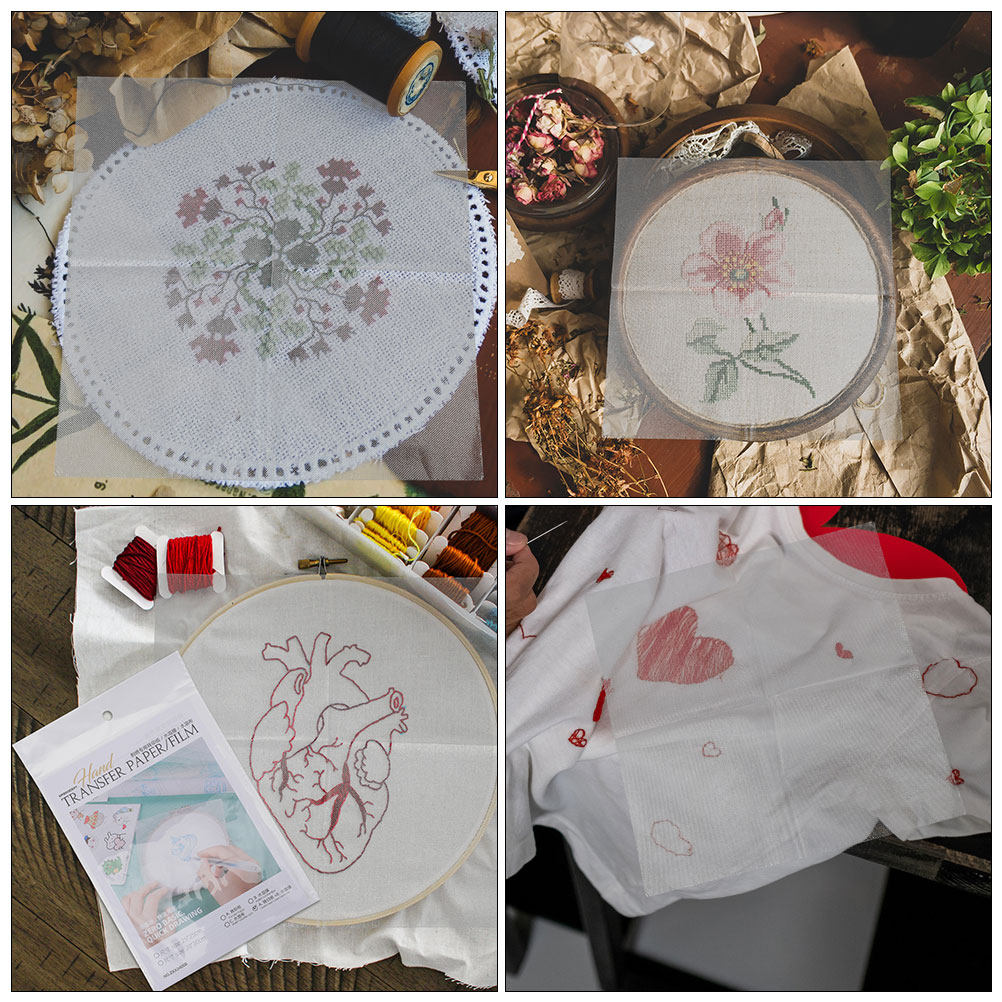 8Pcs Water Soluble Embroidery  - Embroidery Diy のレビューと価格