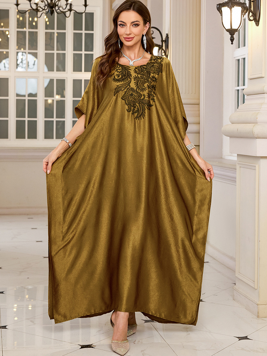Women Embroidered Long Caftans - Embroidery Kaftan のレビューと価格