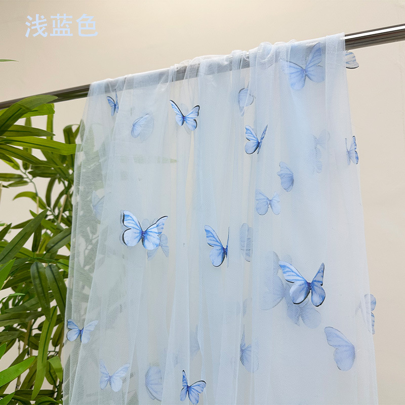 3D Butterfly Embroidery Tulle  - Embroidery Net Fabric のレビューと価格