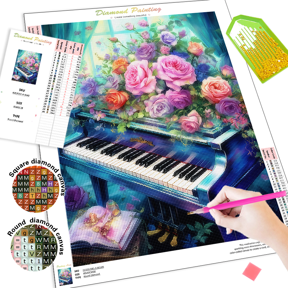 1pc frameless  Diamond Paintin - Embroidery Daisy のレビューと価格
