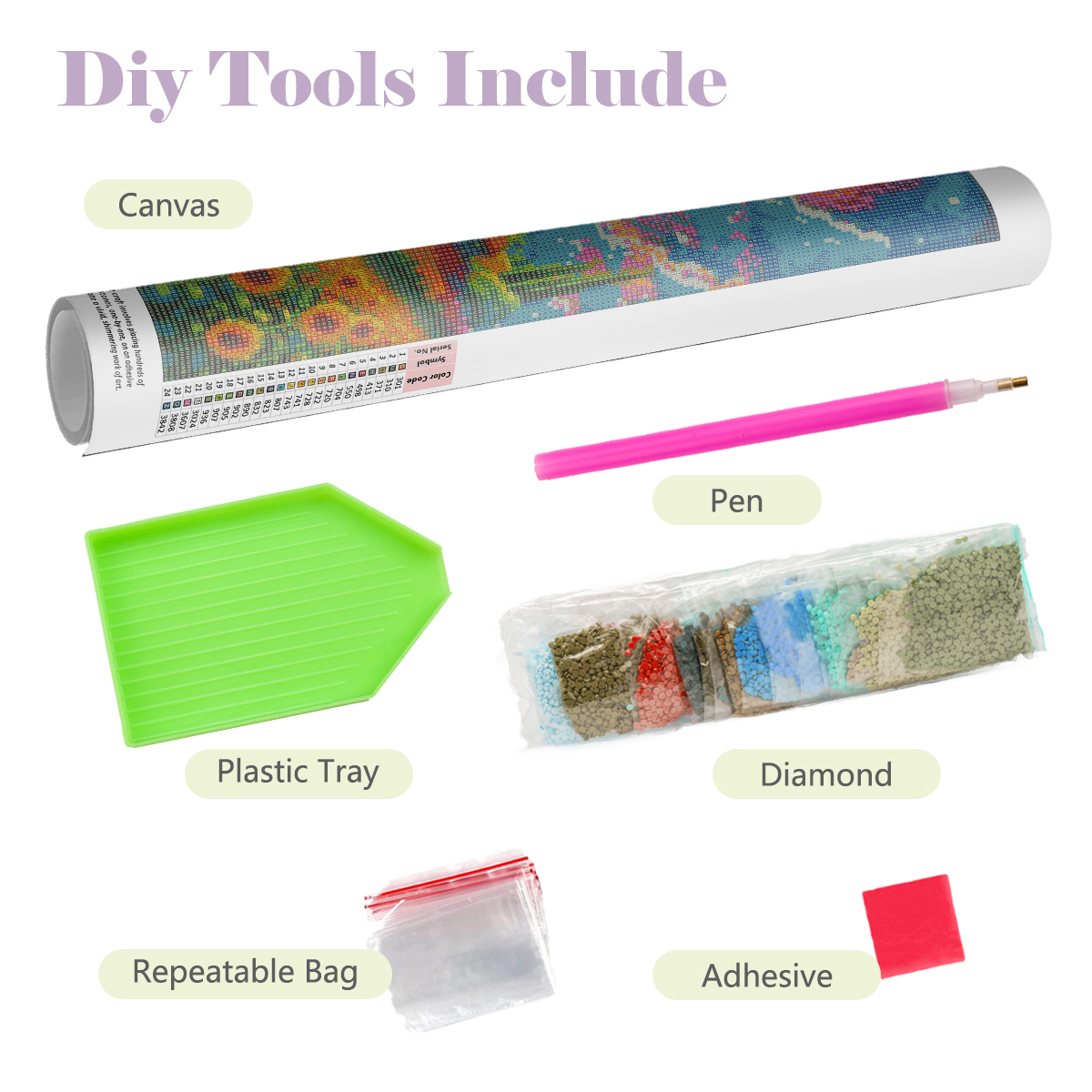 1pc frameless  Diamond Paintin - Embroidery Daisy のレビューと価格
