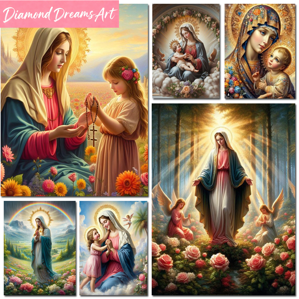 Frameless,Diamond Painting Vir - Embroidery Roses のレビューと価格