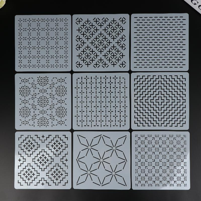 9/32Pcs Sashiko Embroidery Tem - Embroidery Diy のレビューと価格